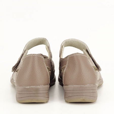 Balerini piele naturala Dorina maro M5 [5]