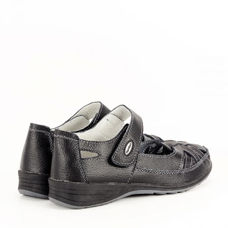 Balerini piele naturala Elena negri [8]