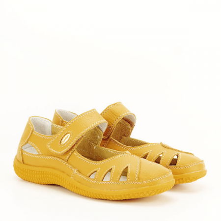 Balerini piele naturala Mariana galben [2]