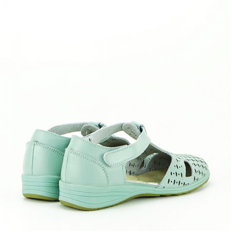 Balerini verde menta din piele naturala 5112 M3 [4]