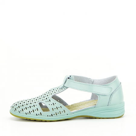 Balerini verde menta din piele naturala 5112 M3 [1]