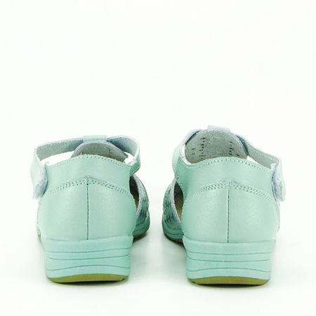 Balerini verde menta din piele naturala 5112 M3 [3]