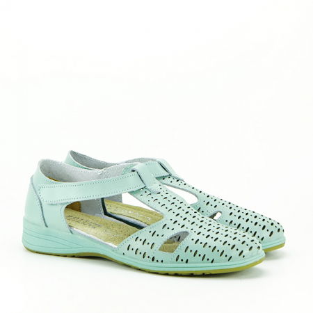 Balerini verde menta din piele naturala 5112 M3 [5]