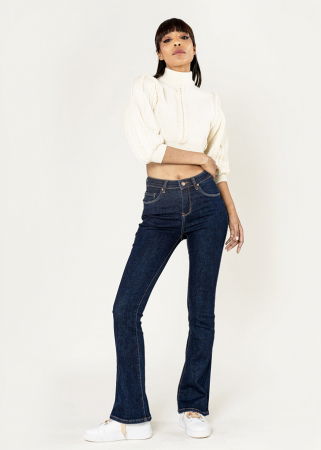 Blugi - Blugi Dama Indigo Evazati Nina Carter P079 M8