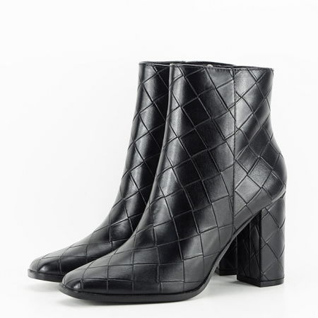 Oferte Speciale - Botine negre elegante 3317 113