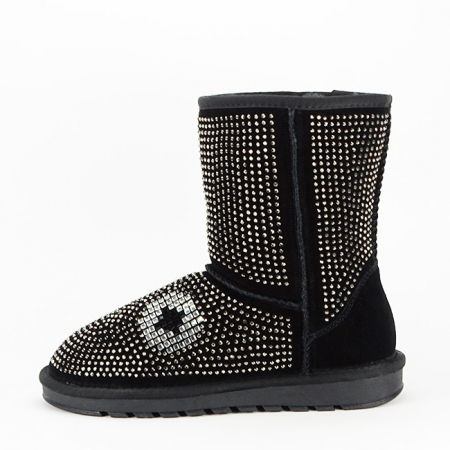 Cizme negre din piele naturala W8008 112 [0]