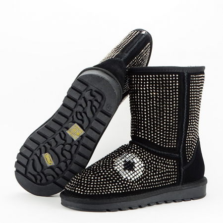 Cizme negre din piele naturala W8008 112 [7]