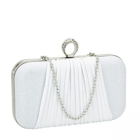 Clutch - Geanta clutch alb BJH-22705 05