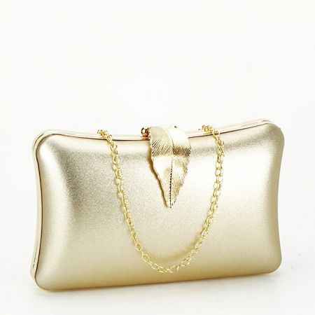 Clutch - Geanta clutch auriu simplu BME-600  05