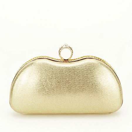 Geanta clutch cu perle si pietricele BME-22732 05 Auriu [4]