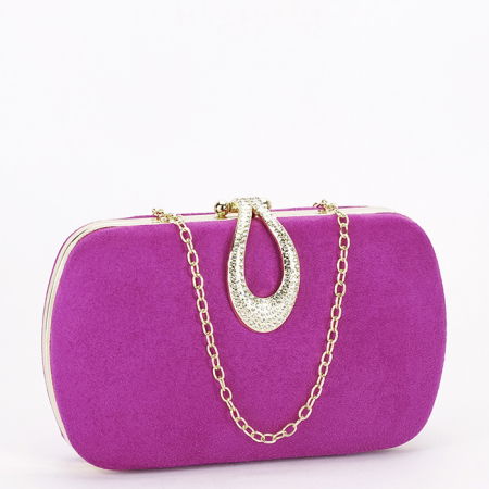Clutch - Geanta clutch eleganta fucsia inchis BJH-756 05