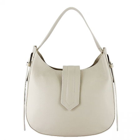 Geanta din piele naturala crem 1801 122