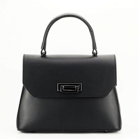 Posete - Geanta din piele naturala neagra Alicia 123