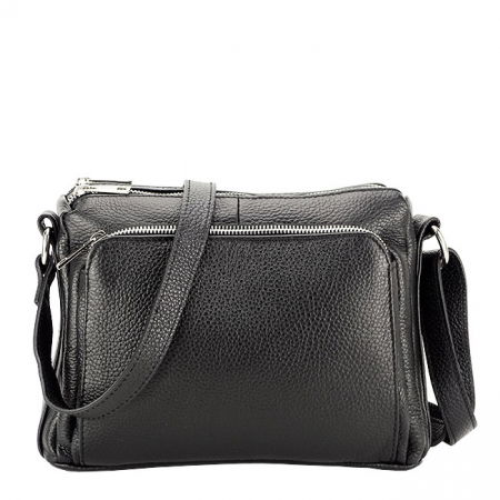 Geanta din piele naturala Camelia 124 Negru