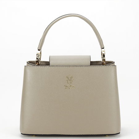 Posete - Geanta gri deschis din piele naturala 8950 132