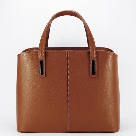 Posete - Geanta mare camel din piele naturala 8922 130