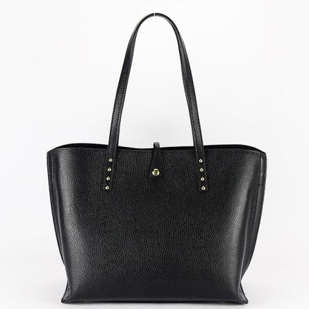 Posete - Geanta mare neagra din piele naturala 1740 M8