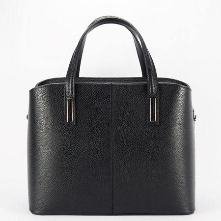 Posete - Geanta mare neagra din piele naturala 8922 130