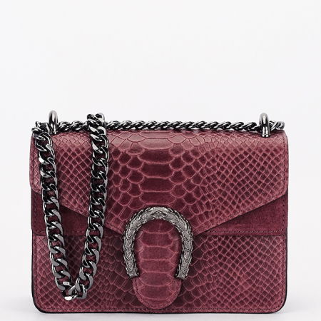 Posete - Geanta mica bordo din piele naturala 8936 120