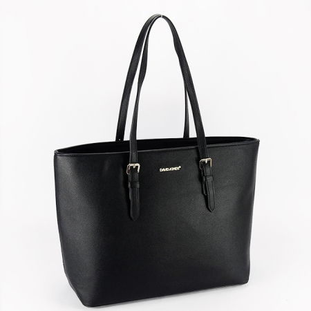 Posete - Geanta neagra David Jones de talie mare CM6738-3 M13