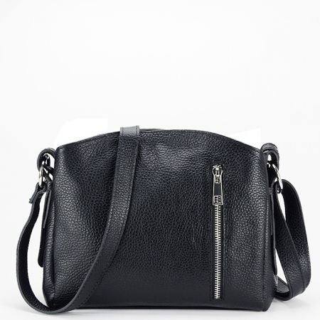 Posete - Geanta neagra din piele naturala 8923 123