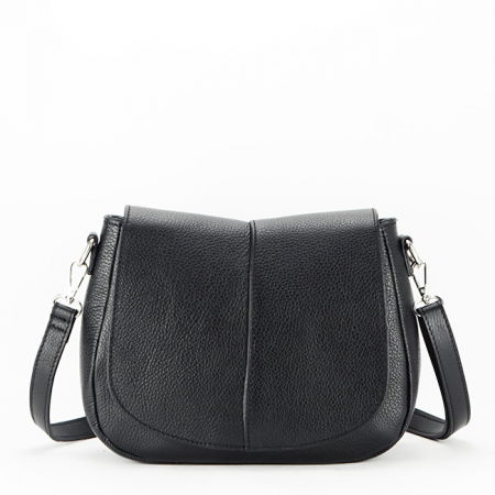 Posete - Geanta din piele naturala 8960 123 Negru