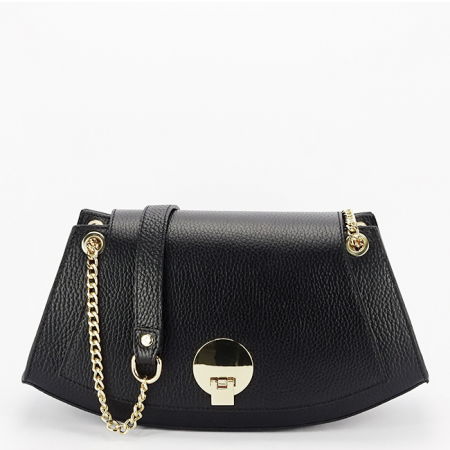 Clutch - Geanta neagra eleganta din piele naturala 1488 122