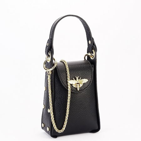 Geanta neagra mica din piele naturala 1021 127 [2]