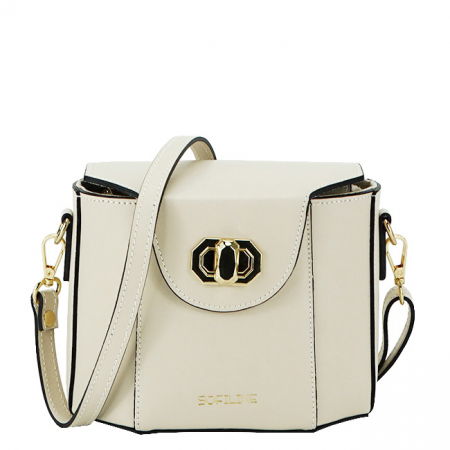 Posete - Geanta Premium din piele naturala 8927 123 Cream