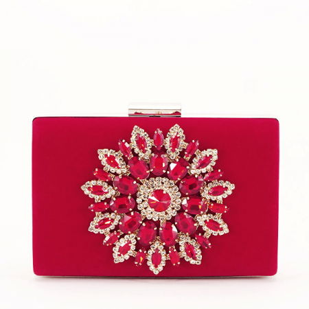 Clutch - Geanta tip clutch rosu Mira