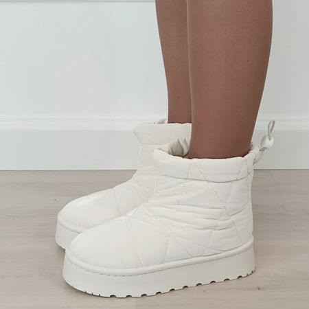 Oferte Speciale - Ghete impermeabile crem DAV8651 112