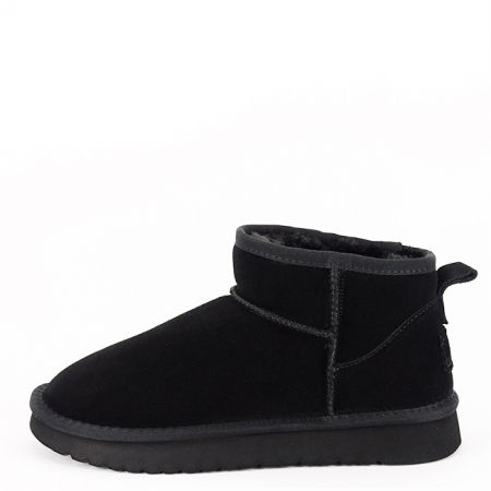 Cizme - Ghete negre din piele naturala JB1966 111