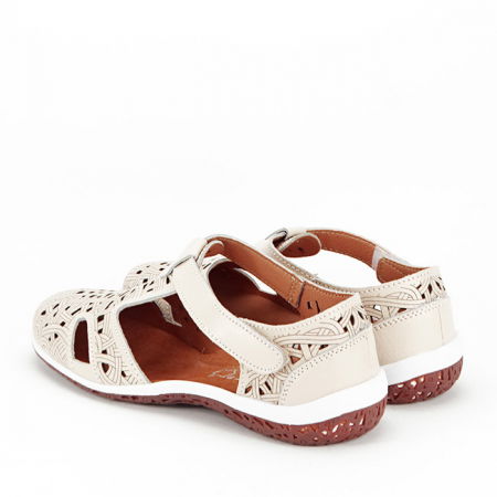 Balerini bej din piele naturala CXWL2118 M5 [2]