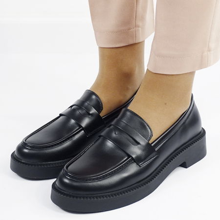 Mocasini negri de tip loafers 1817 03 [2]