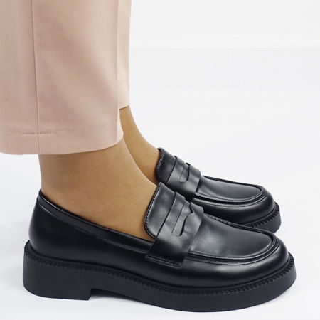 Mocasini negri de tip loafers 1817 03 [3]