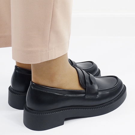 Mocasini negri de tip loafers 1817 03 [6]