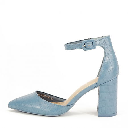 Pantofi - Pantofi albastri cu imprimeu Larra 02