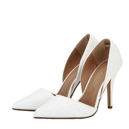 Pantofi - Pantofi albi decupati BLJY6627 01