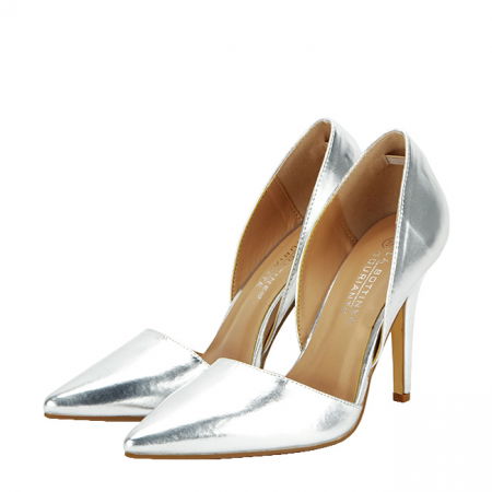 Pantofi - Pantofi cu toc decupati lateral