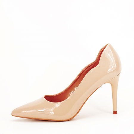 Pantofi - Pantofi bej lacuiti Tiffany