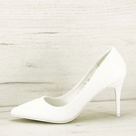 Pantofi cu toc - Pantofi eleganti albi BG1313 02