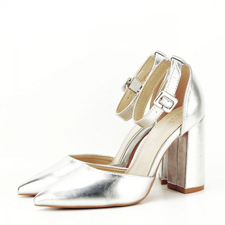 Pantofi - Pantofi eleganti argintii BLQ7180 01