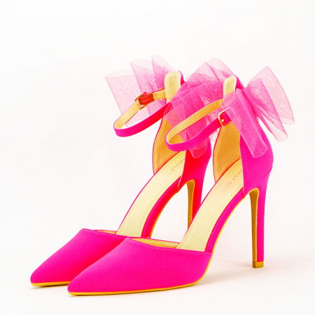 Pantofi - Pantofi fuchsia cu funda 6829 03