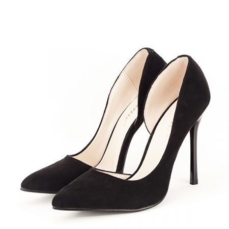 Pantofi - Pantofi negri decupati Aniston 01