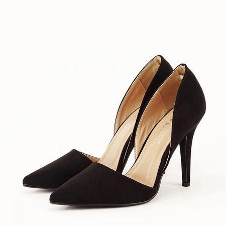 Pantofi - PANTOFI NEGRI DECUPATI LATERAL ANTONIA