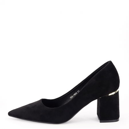 Pantofi - Pantofi negri eleganti YES-1808 02