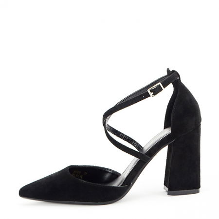 Pantofi - Pantofi negrii eleganti 8709 04