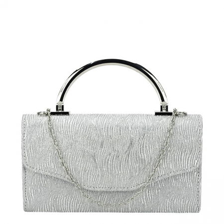 Clutch - Plic argintiu cu sclipici BJH-748 06