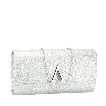 Clutch - Plic argintiu cu sclipici BXQ-8811 01