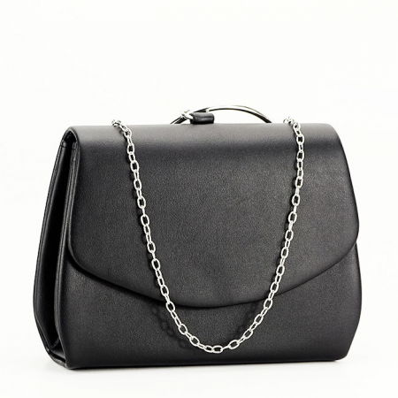 Clutch - Plic negru cu maner BXQ-6011 06